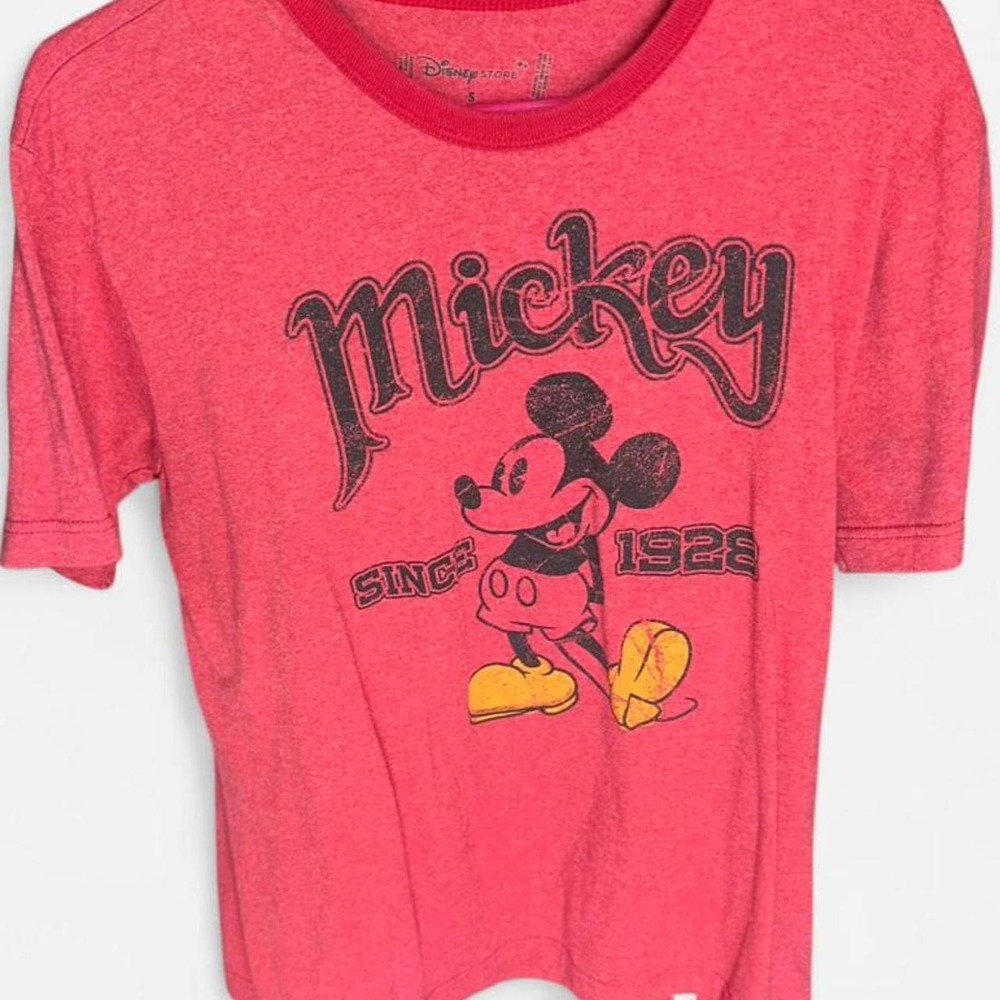 Disney Mickey Mouse "Since 1928" Red Graphic Tee S